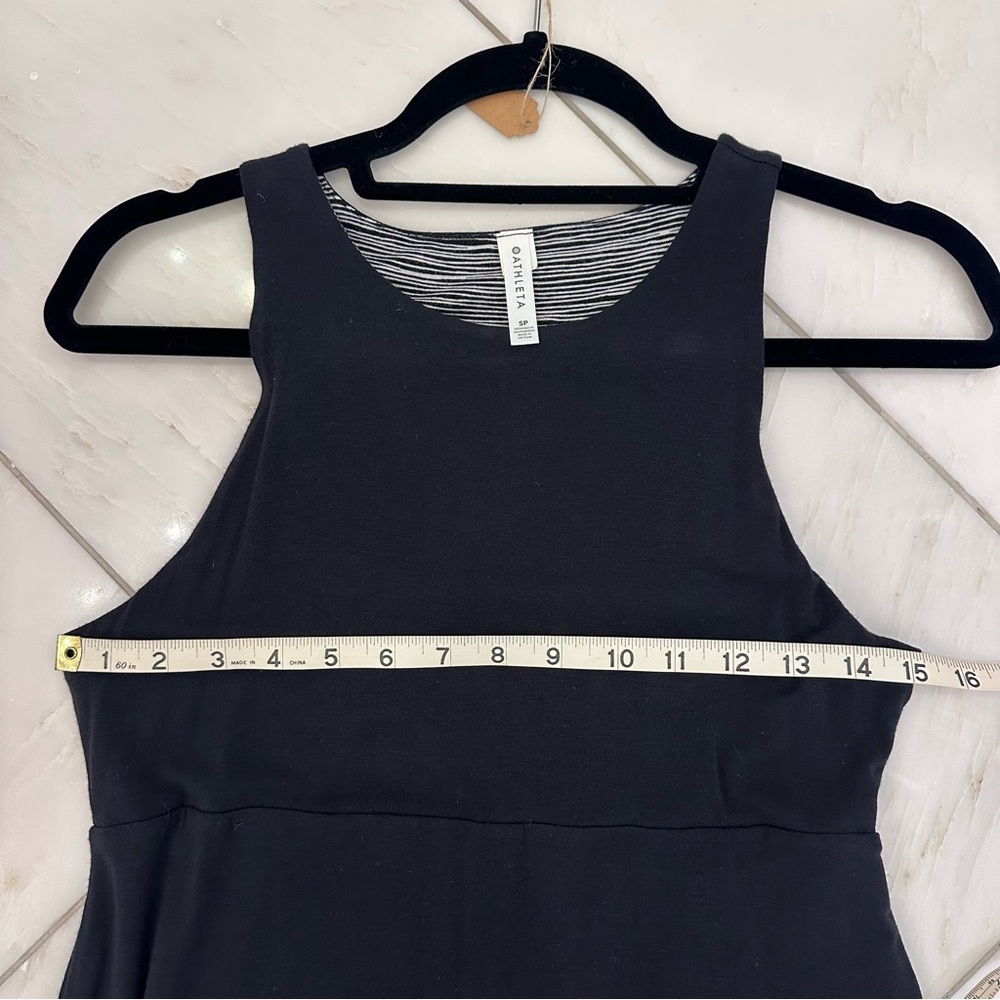 Athleta 2-n-1 Reversible Santorini Tank Dress Petite Small Carry On Only - Picture 11 of 14